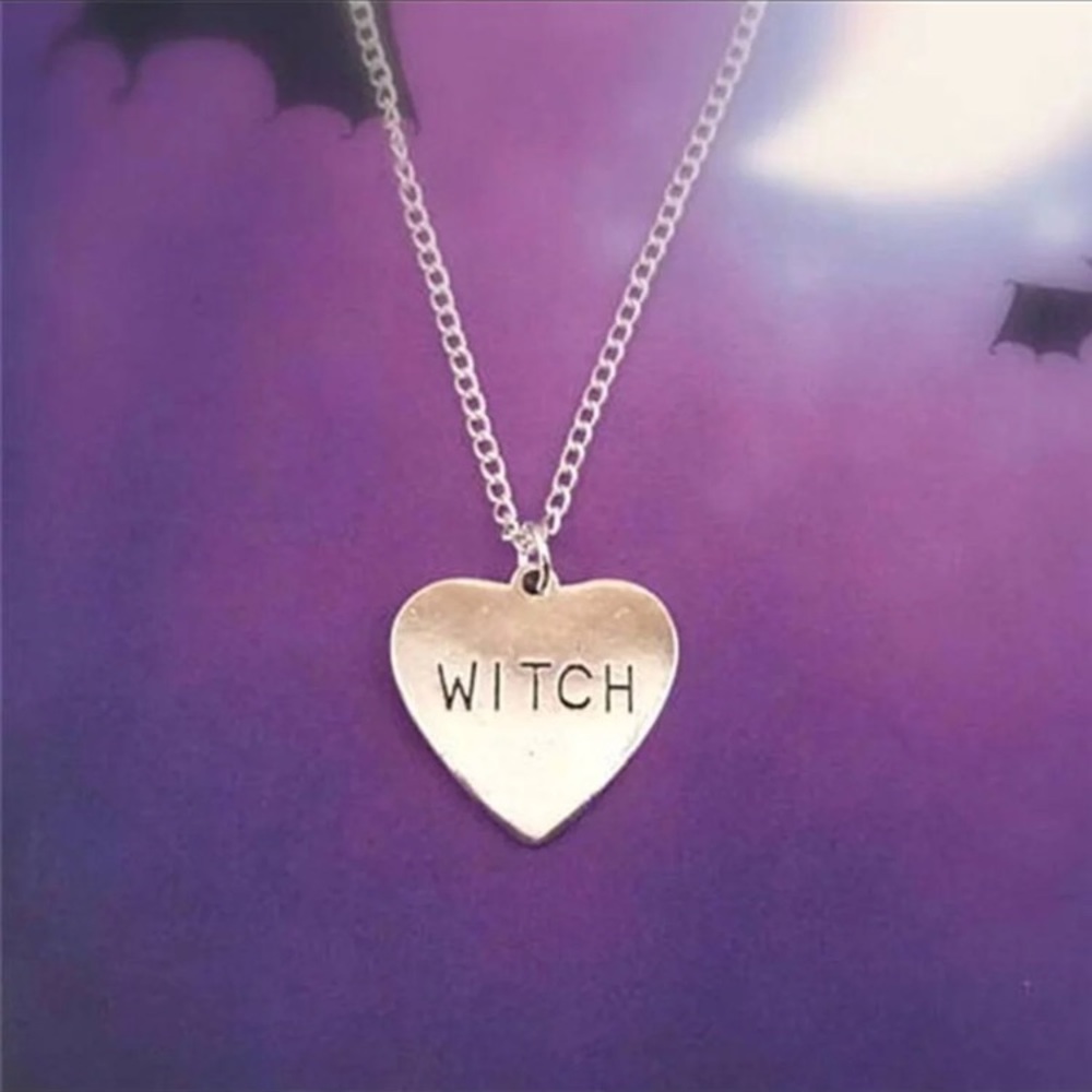 Witch Heart Pendant Necklace - Picture 3 of 7